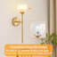 Applique murale magnétique rechargeable, lumière à DEL à intensité variable avec télécommande, 12 couleurs RVB, 3 couleurs, minuterie-1971489211