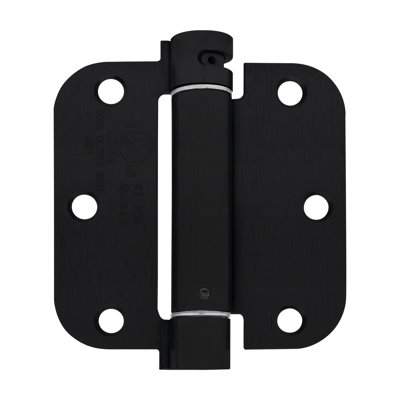 3 1/2" X 3 1/2", Spring Hinge 5/8" Radius, UL Rated, Satin Nickel, 1 Pack