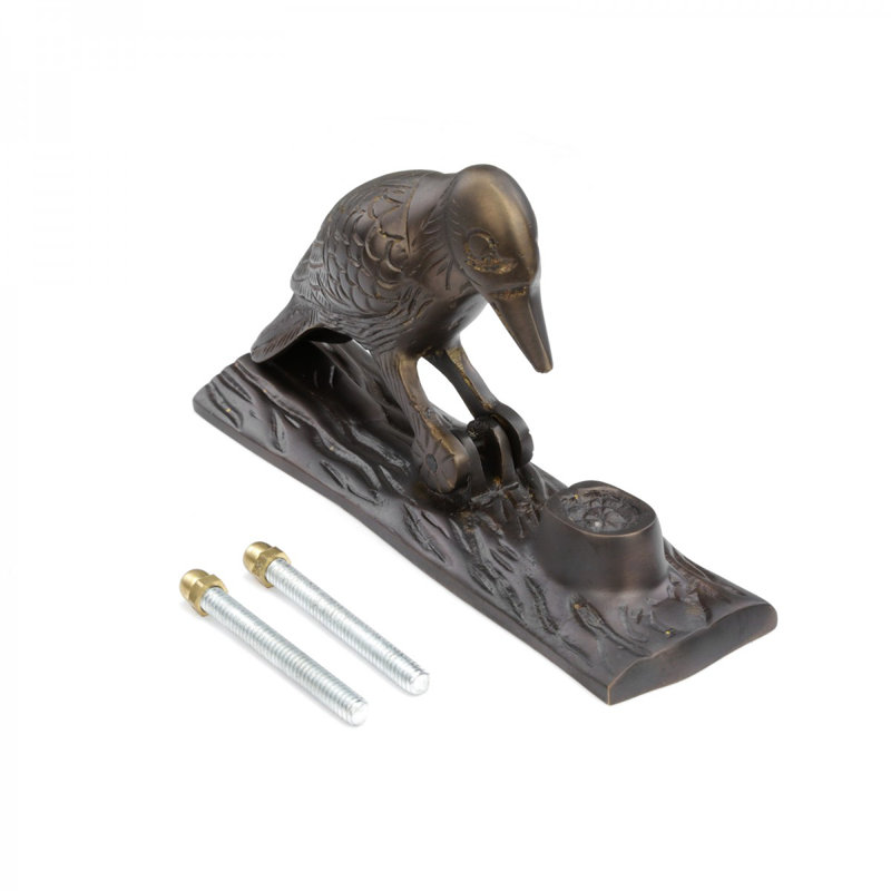 Quincaillerie de porte antique 6,5 pouces, Laiton antique