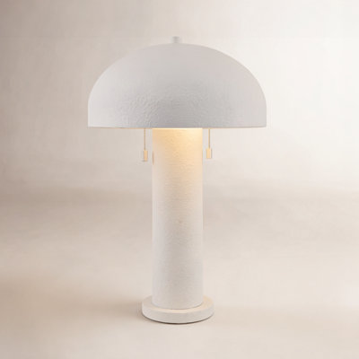 Iron Table Lamp with Metal Bell Shade