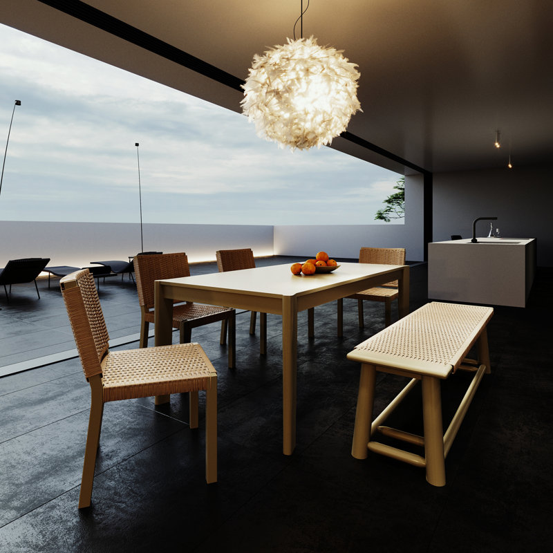 4 pieces Extendable Dining Table Set