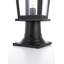 Jamila 7 Inch Outdoor Post Light in Black