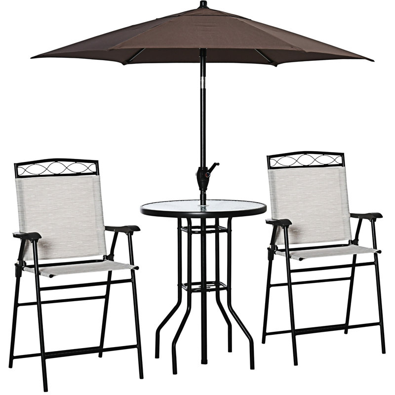 Ensemble de mobilier de salle à manger d'extérieur 4 pièces