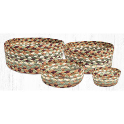 Ensemble de 4 paniers ronds en jute Earth Rugs - service rustique, 9 po x 9 po, ensemble de 4