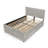Chenille Upholstered Space Saving Pull-out Bed with High Padded Back-475794910