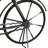 Country Cottage Roman Numeral Metal Mechanical Tabletop Clock with Alarm-1133649862