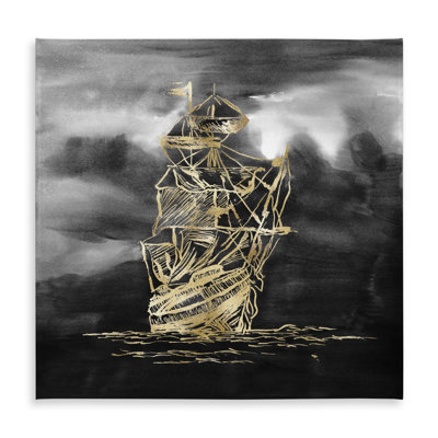 Sailing Little Ship Tablecloth | Boat Illustration Home Decor