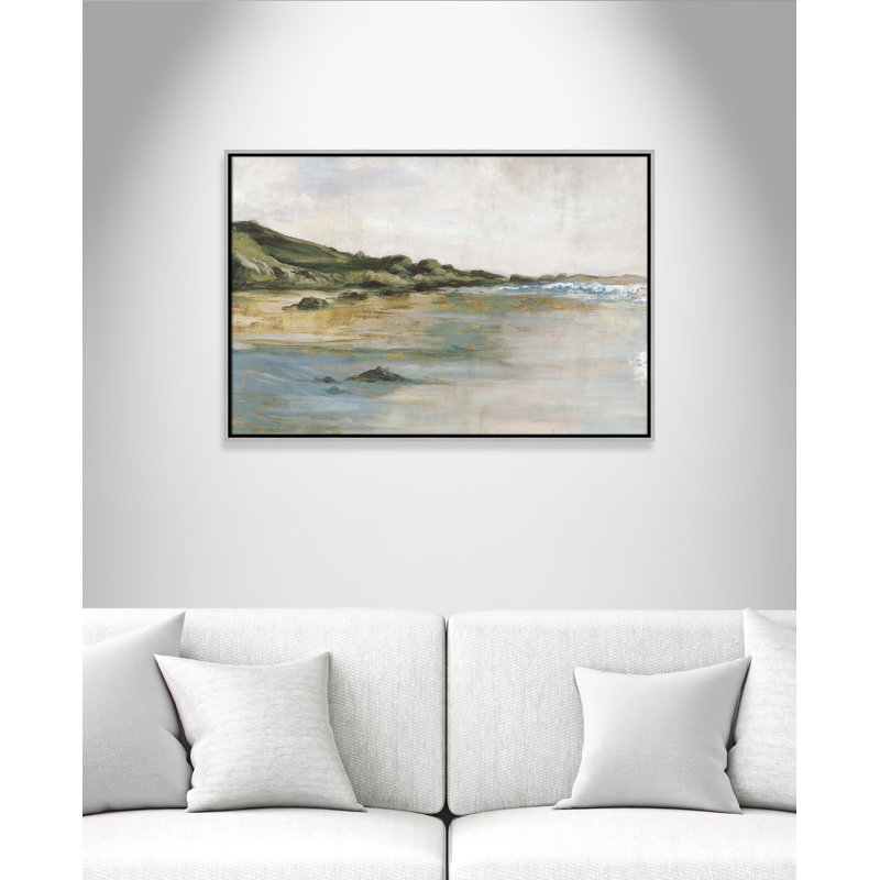 «Cordoba Tide’s Edge» par, Argent argent, H 25,5 po x l 37,5 po