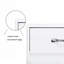 Two door Side Table-White