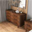 Commode à 6 tiroirs en bois massif Logan