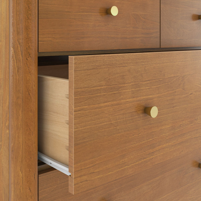 Sutton 4 Drawer Dresser, Pecan, Pecan