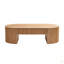 Table basse ovale en bois avec tiroir Mid-Century moderne de 51,18 po Table basse unique pour meubles de salon, table à thé-1201874482
