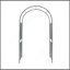 Arche de jardin en métal L42,24 po x l 17,52 po x H85,82 po