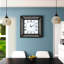 Azer 60x60cm Wall Clock Modern Black Diamond Square Accent Clock
