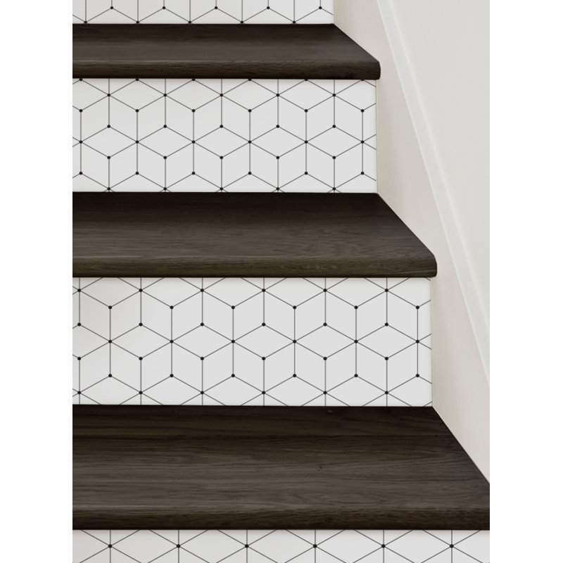 Bandes géométriques en relief, H 6,5 po x l 48 po