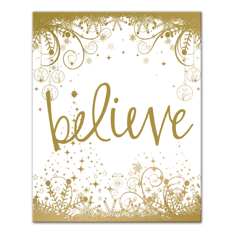 «Believe», impression sur toile