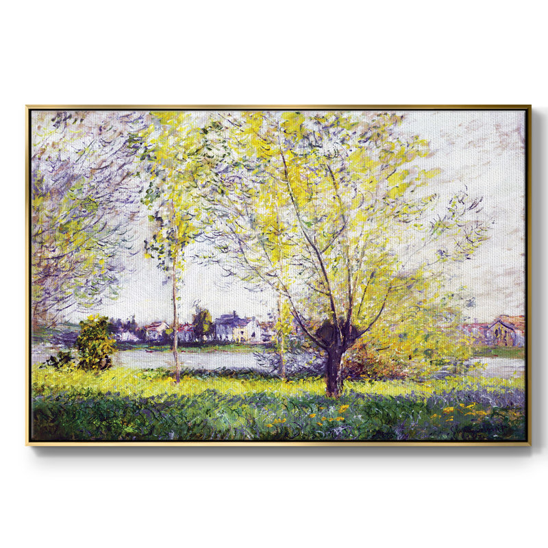 The Willows, 1880, reproduction d'art sur toile, H 17 po x l 25 po x P 2 po, Or