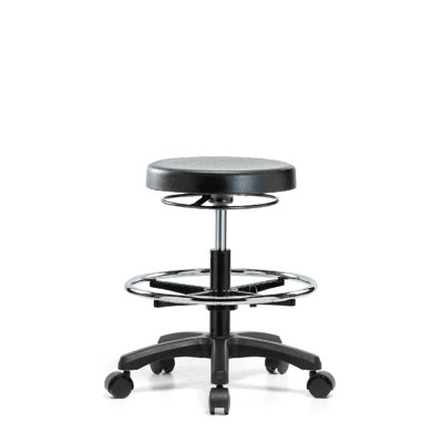 Tabouret de travail robuste avec anneau de pied PERCH | Hauteur moyenne du banc: 18,5 à 26,25 po