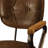 Vintage Whiskey Swivel Office Chair With Nailhead Trim And Premium Leather Upholstery-1780434309