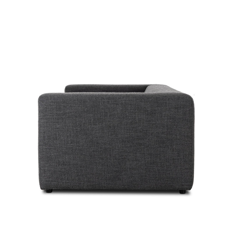 Lawndale Sofa-89"-Napa Sandstone, Saxon Charcoal
