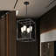 Luminaire suspendu rectangulaire à 4 lumières Rooshi