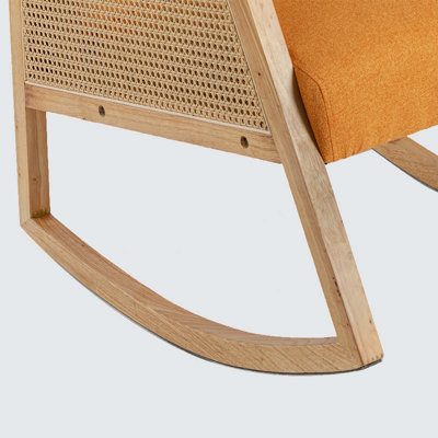 Chaise berçante en bois massif Shrewsbury