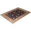 Tapis unique noué à la main Oushak - bleu marine, 9 pi 0 po x 12 pi 7 po