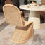 Chaises de salle à manger d'extérieur en osier avec structure en acier (2 pièces)