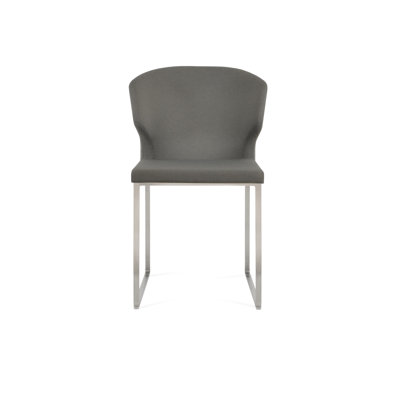 Amed Slide Dining Chair in Fabric