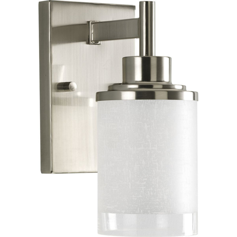 Appliquee à bras en nickel brossé 1 lumière Nash