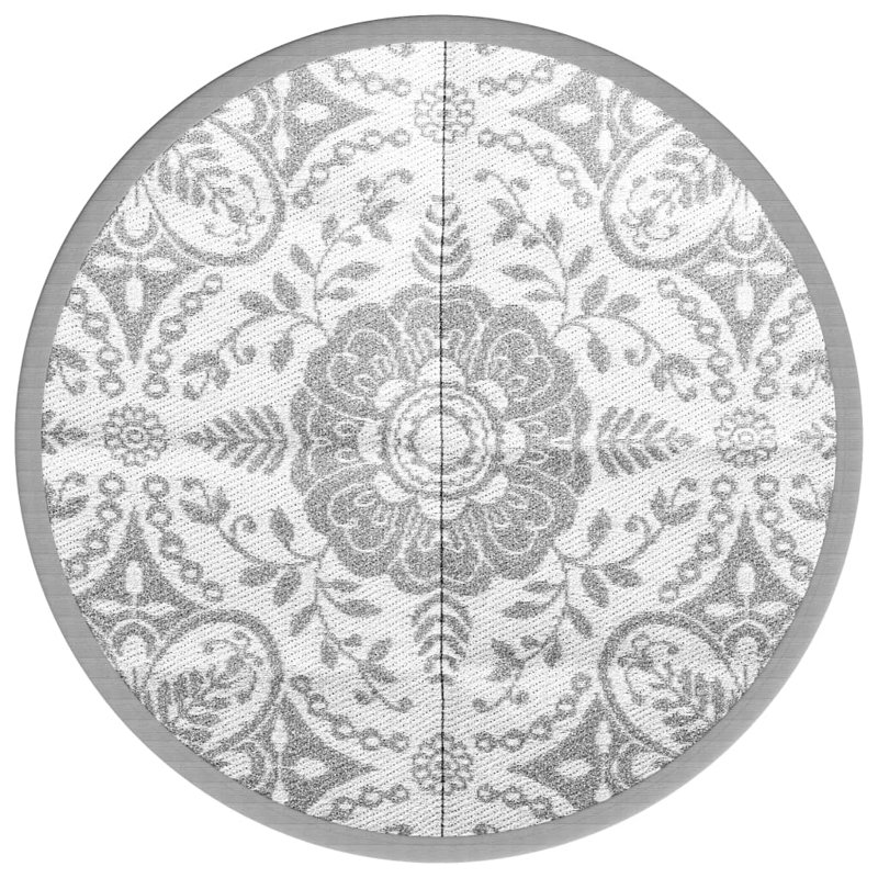Outdoor Carpet Arakil Light Grey Pp, Round 160 cm