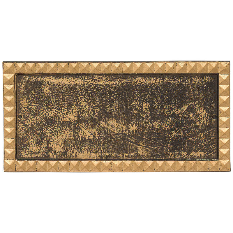 Plaque d’adresse murale sur 1 ligne cairo, Bronze / or vieilli