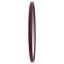 Miroir rond Santosh bordeaux brillant festonné-449789072