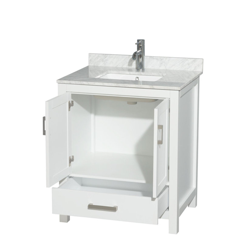 Sheffield 30" Single Bathroom Vanity Set, White