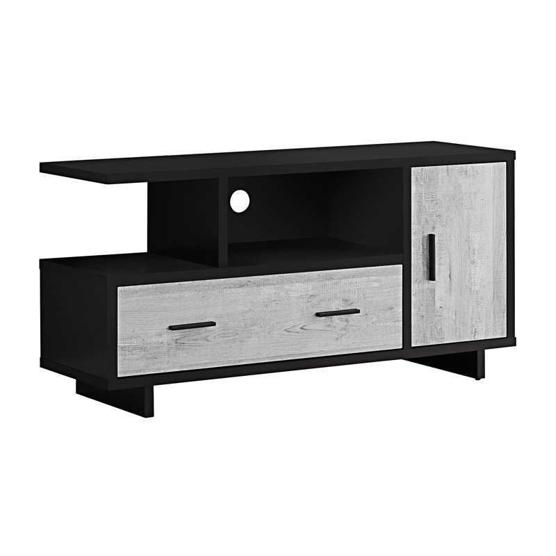 Nuss TV Stand for TVs up to 50", Gray/Black