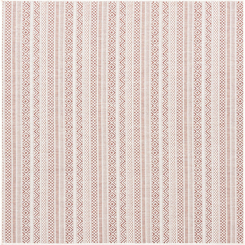 Indoor/Outdoor Glimmer Area Rug Brick Color, Square 10'