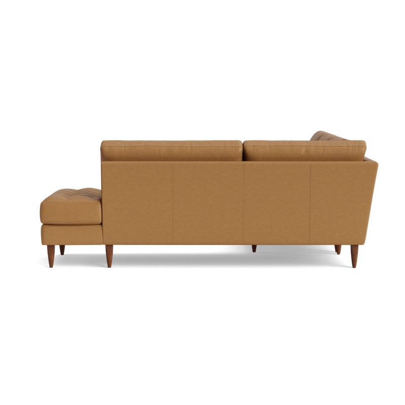 MCM Sectional, Right Hand Facing, Bison Butterscotch Top Grain Leather