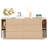 Fluted 6 Drawer Dresser with Shelves, 63'' Wide 17.7'' Depth Large Chest of Drawers for Bedroom, Modern TV Stand, Wood Closet Storage Organizer for Living Room, Natural Oak-1379208455