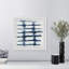 Alessi «Indigo Study III», reproduction de peinture à l'aquarelle encadrée-975192062