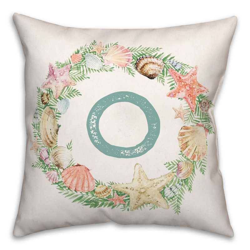 Reversible Throw Pillow, O