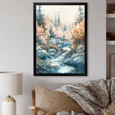 Colored Mountains And River II " Coloured Mountains And River II "