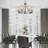 Ahsir 6 - Light Dimmable Wagon Wheel Chandelier-2037279866