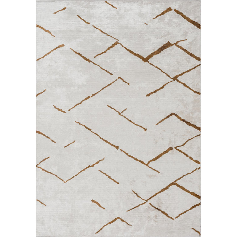 Rapture Abstract Area Rug, Rectangle 6'7" x 8'3"