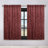  Leaves Pattern Machine Washable 100% Polyester Black Out Curtains with Back Tabs-103688508-103688494