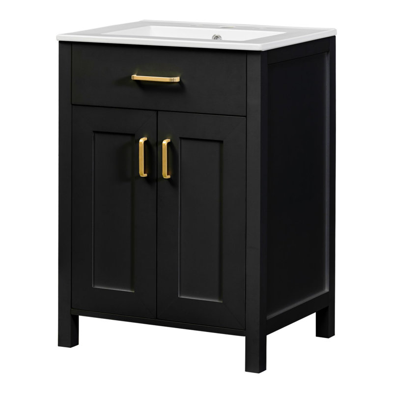 Meuble-lavabo 24 po avec lavabo en céramique
