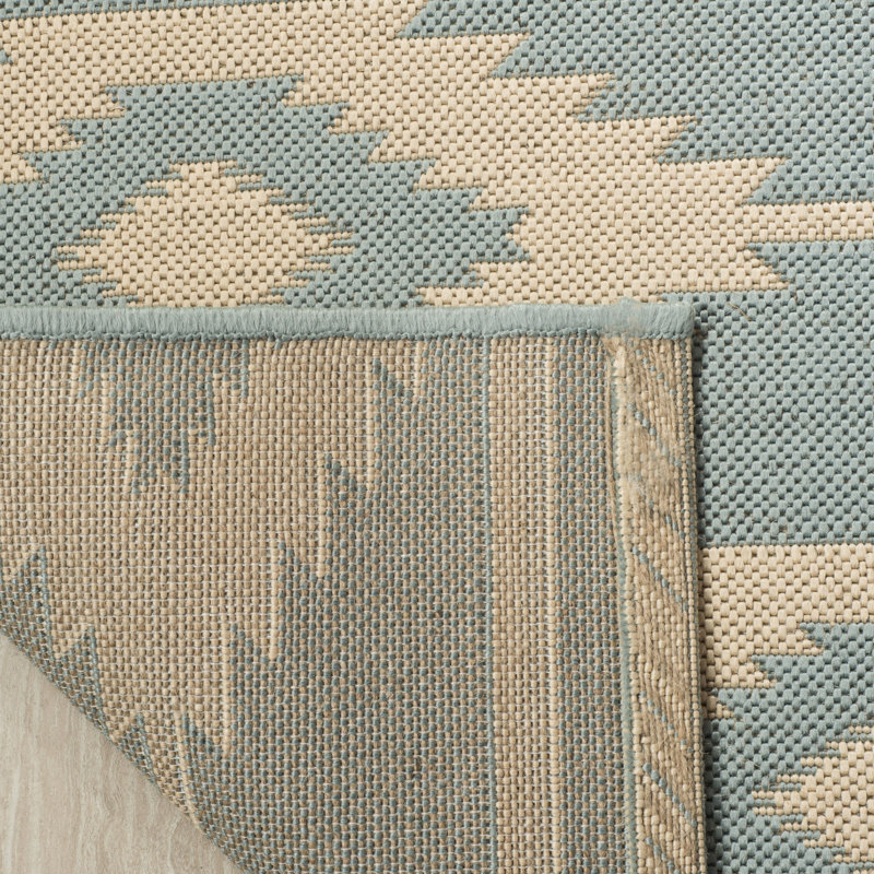 Tapis intérieur / extérieur Martinez Southwestern, Tapis de couloir 2 pi 2 po x 8 pi