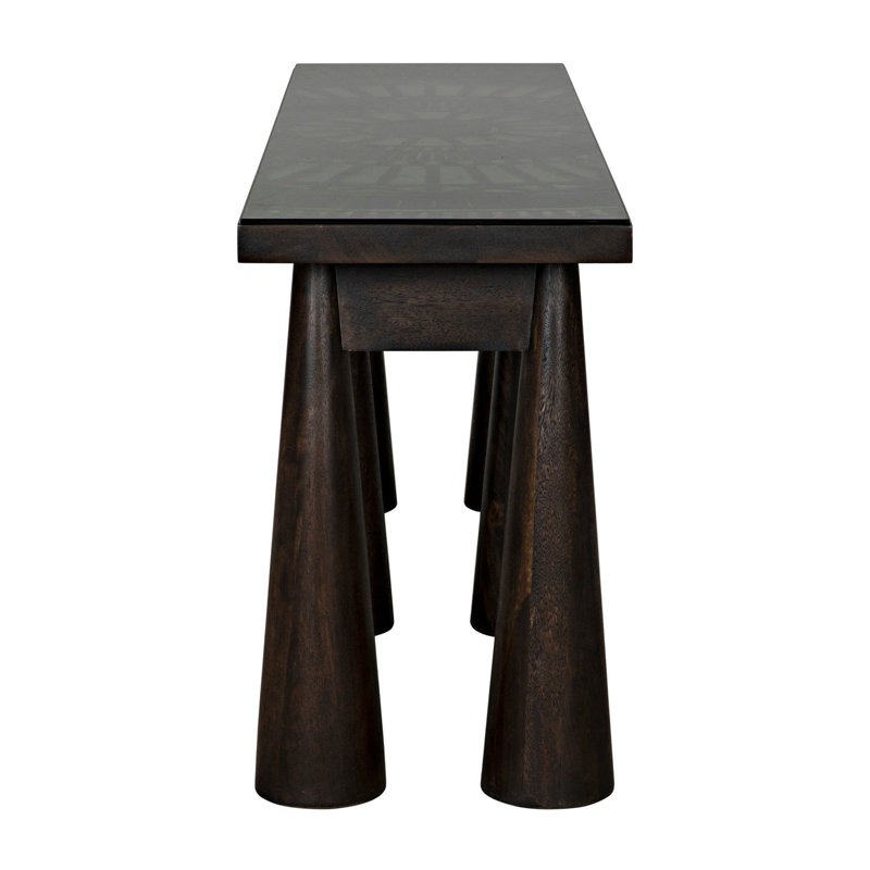 Tutankhamun 81'' W Glass Console Table