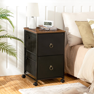 2 Drawer Mobile File Cabinet by 17 Stories