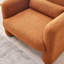 Canapé simple 34 po en tissu d'agneau polaire avec coussin de soutien-2074338422