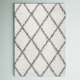 Darryll Moroccan Shag Performance Off-White Area Rug